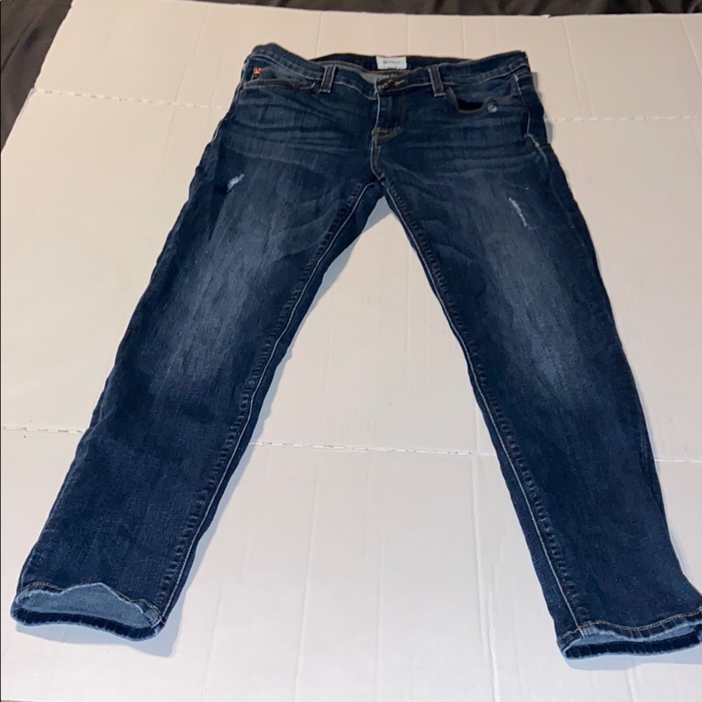 Hudson Krista ankle super skinny distressed jeans size 29.